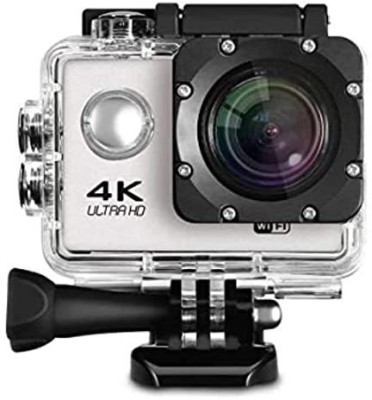 DRUMSTONE action camera 4K 16MP Action WiFi Waterproof Sports Camera (Silver) Sports and Action Camera(Multicolor, 16 MP)