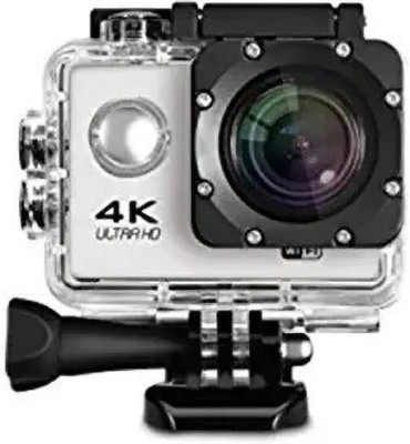 DRUMSTONE action camera 4K WiFi 16MP Sports Action Camera 30M Underwater Waterproof (White) Sports and Action Camera(Multicolor, 16 MP)