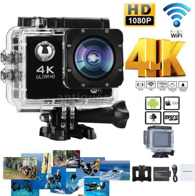 VOLTAC WIFI ULTRA 4k Sports camera for Travel Bike Adventure 170 Degree Wide Angle 30M underwater Waterproof Sports and Action Camera(Black, 16 MP)