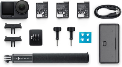 dji Osmo Action 6 Adventure Combo Sports and Action Camera(Black, 38 MP)