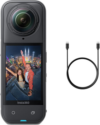 Insta360 X5 Sports and Action Camera(Black, 72 MP)
