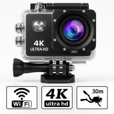 CASON 4K B5 Action camera Sports Camera 4k16MP Wifi 30M Waterproof Action Camera Sports DV Camcorder Sports and Action Camera(Black, 16 MP)