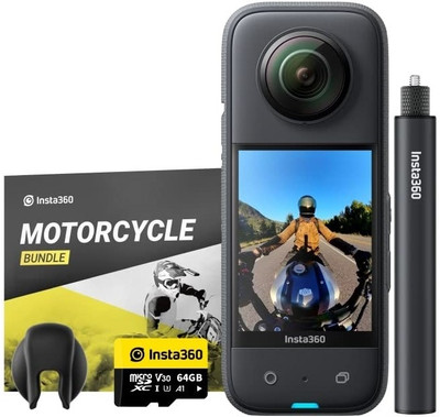 Insta360 X3 Motorcycle Kit Sports and Action Camera(Black, 72 MP)