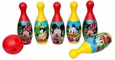 zokato Disney Mickey Mouse And Friends Bowling Set (Color May Vary) Sports Bowling Set