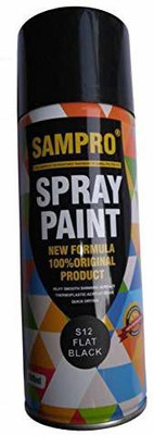 Sampro Black Spray Paint 400 ml(Pack of 1)