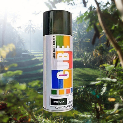 MODAROCK MATT BLACK Spray Paint 400 ml(Pack of 1)