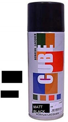 CUBE Black Spray Paint 650 ml(Pack of 1)