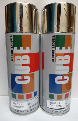 CUBE CUBE COMBO SPRAY PAINTS Steel Spray Paint 800 ml(Pack of 2)