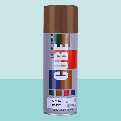 Golden Fox Cube Brown Spray Paint Brown Spray Paint 400 ml(Pack of 1)