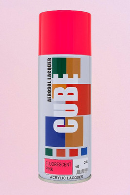 Golden Fox Spray Paint 650 ml fluorescent pink Spray Paint 400 ml(Pack of 1)