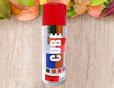 MODAROCK CUBE MULTIPURPOSE RED SPRAY PAINT Red Spray Paint 400 ml(Pack of 1)