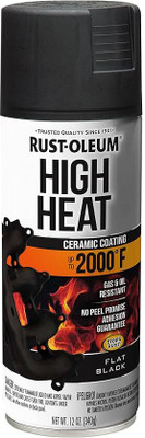 RUSTOLEUM MROkart 248903 Automotive High Heat Flat Black Spray Paint 340 ml(Pack of 1)