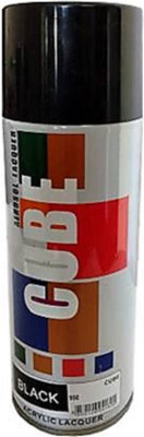 CUBE Cube Aerosol Spray Paint for Multipurpose Black Spray Paint 400 ml(Pack of 1)