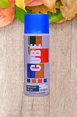 Golden Fox cube Aerosol Spray Paint 400ml for Multipurpose use Blue Spray Paint 400 ml(Pack of 1)