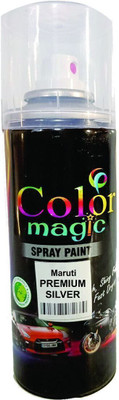 COLORMAGIC PREMIUM SILVER SPRAY PAINT COMPATIBLE FOR BALENO BREZZA CIAZ Silver Spray Paint 220 ml(Pack of 1)