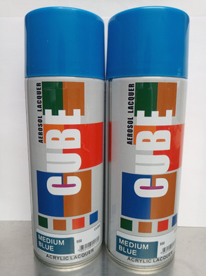 CUBE CUB COMBO SPRAY PAINTS Blue Spray Paint 800 ml(Pack of 2)