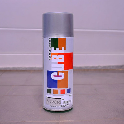Golden Fox Silver Spray Paint 400 ml(Pack of 1)