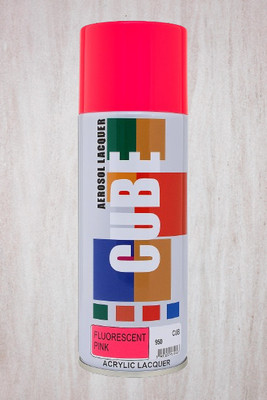 Golden Fox CUBE Fluorescent Pink Acrylic Lacquer Spray Paint fluorescent pink Spray Paint 400 ml(Pack of 1)