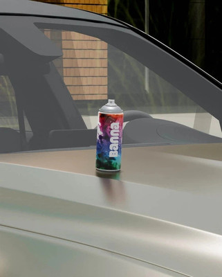Banna Automotive Spray Can for Car Metal Surface, Matte Finish, Quick-Drying Champagne Silver Spray Paint 440 ml(Pack of 1)
