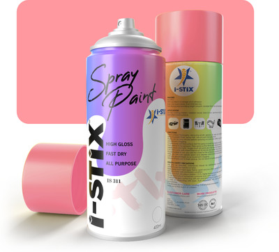 ISTIX Spray Paints High Gloss 400ML | Home, Car and Outdoor LIGHT PINK Spray Paint 400 ml(Pack of 1)