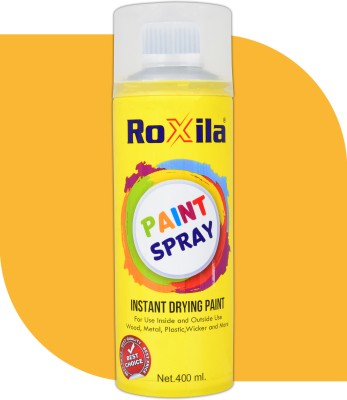 roxila Multipurpose Paint Spray JCB Yellow, Spray Paint - High-Quality Results Every Time. Spray Paint 400 ml(Pack of 1)