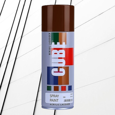 Golden Fox Cube Brown Spray Paint Brown Spray Paint 400 ml(Pack of 1)