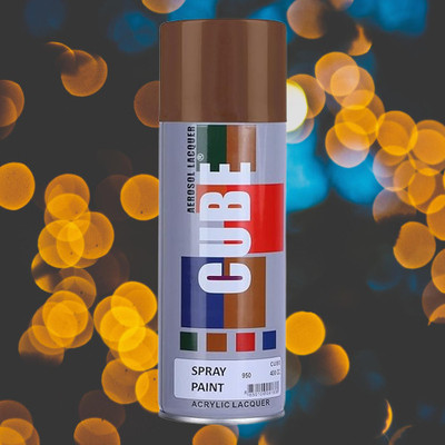 Golden Fox Cube Brown Spray Paint Brown Spray Paint 400 ml(Pack of 1)