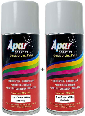 apar Spray Paint Sw. Cream White for Swaraj Tractors -225 ml (Pack of 2), Sw. Cream White Spray Paint 225 ml(Pack of 2)