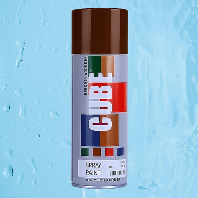 Golden Fox Cube Brown Spray Paint Brown Spray Paint 400 ml(Pack of 1)
