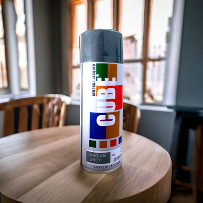 GHANA HUB Original Cube Medium Grey Spray Paint 400 ml(Pack of 1)
