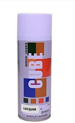 GROWENTERPRISES Designer Spray Paint For Metal|Wood|Wall| Bike|Car|Vinyl|Fiberglass| White Spray Paint 400 ml(Pack of 1)