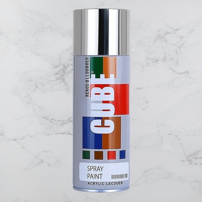 Golden Fox Cube Chrome Spray Paint Bright Chrome Spray Paint 400 ml(Pack of 1)