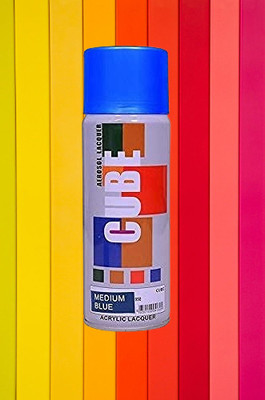 Golden Fox cube Aerosol Spray Paint 400ml for Multipurpose use Blue Spray Paint 400 ml(Pack of 1)