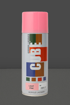 MODAROCK CUBE Light Pink Acrylic Lacquer Spray Paint Pink Spray Paint 400 ml(Pack of 1)