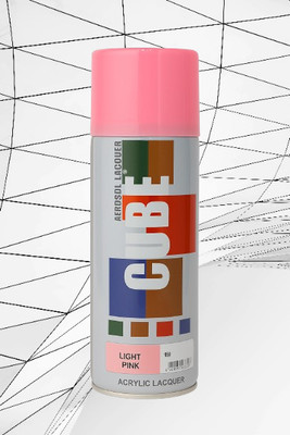 Golden Fox CUBE Light Pink Acrylic Lacquer Spray Paint Pink Spray Paint 400 ml(Pack of 1)