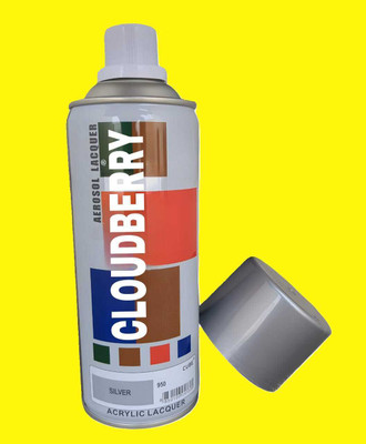 Cloudberry Gloss Finish Silver Spray Paint 400 ml(Pack of 1)