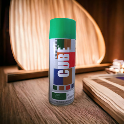 GHANA HUB Original Cube Cng Green Spray Paint 400 ml(Pack of 1)