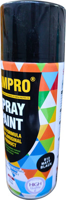 Necube Premium Quality Multi-Purpose Matt Black Spray Paint 400 ml(Pack of 1)