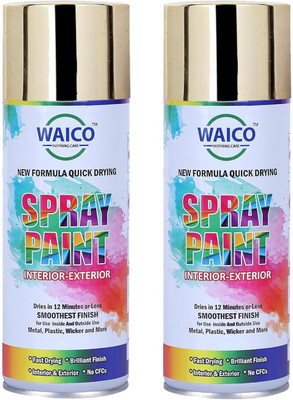 WAICO Steel Chrome Spray Paint 2 X 400 mL Steel Spray Paint 800 ml(Pack of 2)