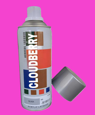 Cloudberry Gloss Finish Silver Spray Paint 400 ml(Pack of 1)