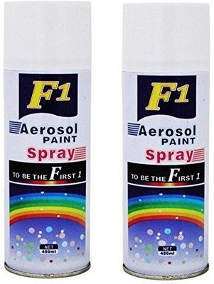 mystic Cube Aerosol Spray Paint for Multipurpose White Spray Paint 400 ml(Pack of 2)