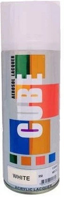 CUBE White Spray Paint 400 ml(Pack of 1)
