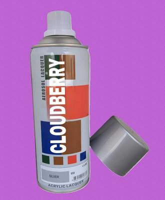 Cloudberry Gloss Finish Silver Spray Paint 400 ml(Pack of 1)