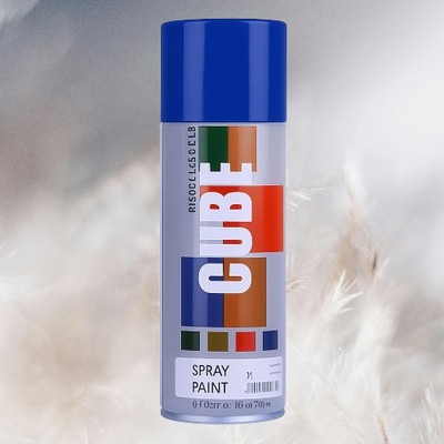 Golden Fox Cube Blue Spray Paint Medium Blue Spray Paint 400 ml(Pack of 1)