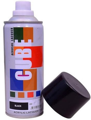 samtech Black Spray Paint 400 ml(Pack of 1)
