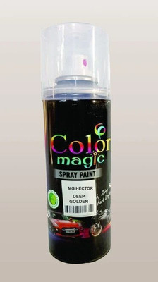COLORMAGIC DEEP GOLDEN ( MG GLOSTER) | DIY Quick Drying Gloss Finish for Cars Gold Spray Paint 220 ml(Pack of 1)