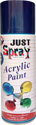 Just Spray Dark Blue Spray Paint Gloss Finish Spray Paint Quick Dry Good finish Blue Spray Paint 400 ml(Pack of 1)