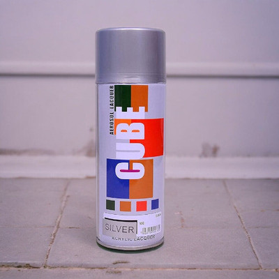 Golden Fox Silver Spray Paint 400 ml(Pack of 1)