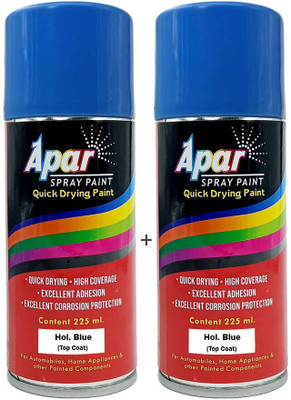 apar Spray Paint Hol. Blue Compatible for Holland Tractors-225 ml (Pack of 2), Blue Spray Paint 450 ml(Pack of 2)