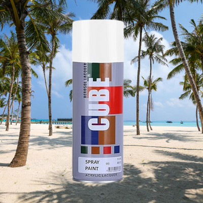 MODAROCK White Spray Paint White Spray Paint 400 ml(Pack of 1)